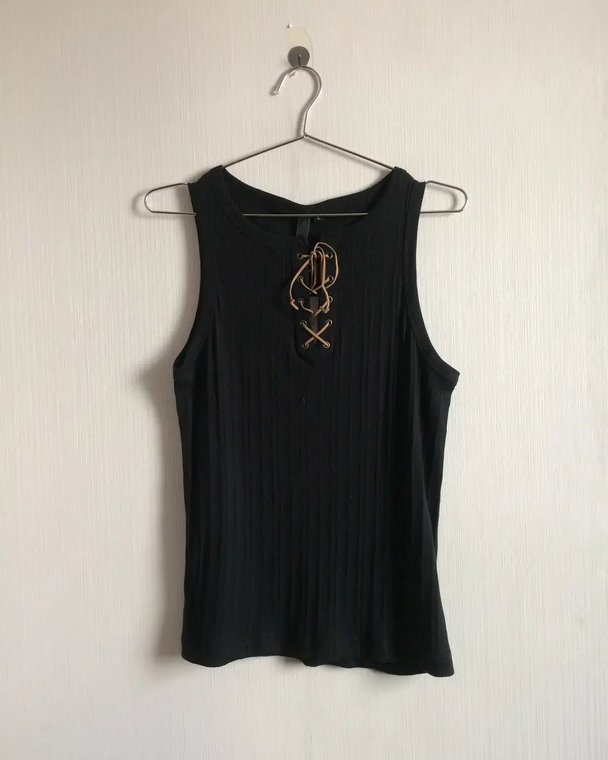 Lace up point golgi sleeveless